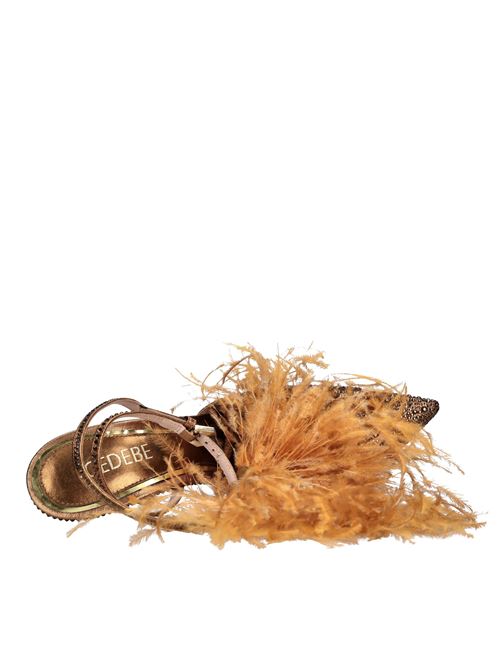 Décolleté slingback modello Deva in raso e strass GEDEBE | DEVA PUMP LAME CRYSTALBRONZO